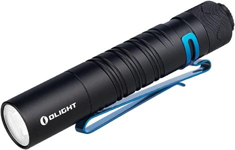 OLIGHT I5R EOS Slim EDC Torch 350 Lumens Powered by USB Rechargeable Battery, Tail Switch Flashlight with Beam Distance 64m, Dual-Output for Camping and Hiking, Black