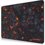 TITANWOLF XL Speed Gaming Mouse Pad - Mouse Mat 440 x 350 x 3mm - XXL mousepad - table mat large size - improved precision and speed - rubber base for stable grip on smooth surfaces - Design Lava