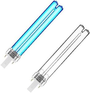 coospider-repta 2 pcs 9 WATT UV UVC PL-S9/TUV G23 Base Replacement UV Light Bulb for Outdoor Pond Clarifier Compatible with JUP-01 UVE9 CF400 CF500 UVCP-9 UV Light for Aquarium