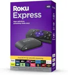 Roku Express (New, 2023) HD Streaming Device with High-Speed HDMI Cable and Standard Remote (No TV Controls), Guided Setup and Fast Wi-Fi