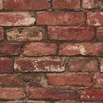 Fine Decor FD31285 Rustic Brick Wallpaper, Red