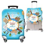 Handcuffs Luggage Cover Trolley Travel Covers, Washable Dust Proof Anti-Scratch Suitcase Protector (Multicolor, M (23"-26"))