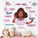 decalmile Black Girl Wall Decals In