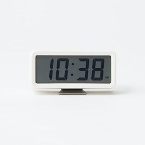 Muji Digital Clock with Alarm, Small, White