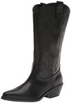 Madden Girl Women's Redford Western Boot, Black Paris, 7