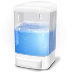 Evhome Manual Soap Dispenser Wall Mount Hand Sanitizer Dispenser 33.8oz Commercial Soap Dispenser for Bathroom Kitchen Restaurant School, Shampoo Dispenser for Liquid Gel Chamber