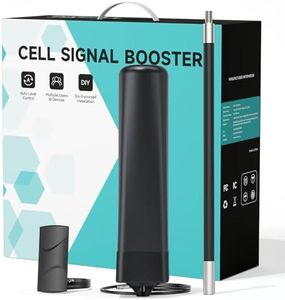 INVCALL Cell Phone Booster for Medium Vehicles, Boats for All U.S. Carriers - Verizon, AT&T, Sprint, T-Mobile, Designed for Weak Signal - Integrated Cell Booster and Antenna FCC Approved