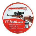 Weihrauch Sport FT-Exact Jumbo Diabolo .22/5.53 Airgun Pellets (250ct) L659