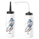 Hockey Water Bottle Leak-Proof Large Capacity 1L Football Squirt Ice Hockey Water Bottle Portable Extended Tip Football Water Bottles for Football, Work, Gym, Travel