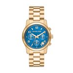 Michael Kors Stainless Steel Runway Analog Blue Dial Women's Watch-Mk7353