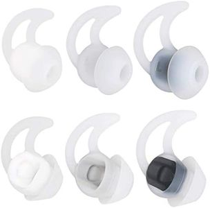 3 Pairs (S/M/L) Replacement Silicone Ear Tips Earbuds Buds Stayhear Set Compatible with Bose QuietControl 30 QC30 QC20 SIE2i IE2 IE3 Soundsport Wireless Noise Cancelling Headphones (White)