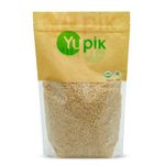 Yupik Organic Brown Rice, Long Grains, 1 kg, Non-GMO, Vegan, Gluten-Free, Kosher, Salt-Free, Source of Fiber & Iron, Easy Preparation, Ideal for Recipes, Side Dishes, Salads & More