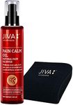 Jiva Pain Calm Oil - 200 ml with Free Knee Cap - Ayurvedic Pain Relief Oil for Joint, Back, Knee, Shoulder and Muscular Pain