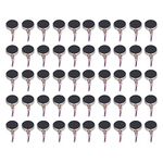 50Pcs DC3V 10x2.7mm Mini Vibration Motors Micro Flat Vibration Motors Mini Thick Coin Vibrating Motor for Cell Phone Tablet Household Appliances