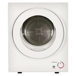 electriQ Mini Tabletop Compact 2.5kg Vented Tumble Dryer - White