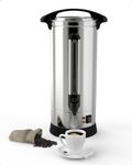 GAOMON Commercial Coffee Urn,65 Cups-10L Fast Brew Stainless Hot Water Dispenser, Coffee Dispenser Electric, Hot Water Urn for Catering, Meeting, Party,Silver