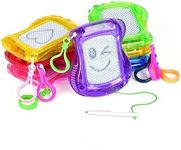 12P Mini Magnetic Drawing Board for Kids, Backpack Keychain Clip Drawing Boards, Erasable Doodle Sketch and Writing Pad for Boys and Girls Birthday Party Favor Goodie Bags Class Prize