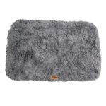 Snug Super Fluffy Dog Bed Cover Only - Super Soft and Comfortable for Cat Dog - Spare Pet Bed Cover - Matching Pet Bed Available - Machine Washable - Large - 90 x 60 x 11cm, Grey