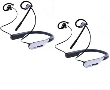 SYNCO Xtalk S2 Wireless Intercom Headset System 820ft 250m 2.4G AI Noise Cancellation,Full-Duplex 10 Hours 88g Duel-Mode for Work and Life Neckband Design for Wedding Gym Outdoor Sports (S2/2-Person)