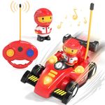 Lehoo Castle Remote Control Cars for Kids, Race RC Car for Toddler Boy Toys, Toy Cars for Kids 3-5 with Realistic Sounds, 2 3 4 Year Old Boy Toys