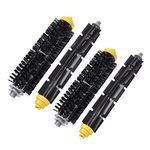 Replacement Parts for iRobot Roomba 600 Series 690 980 670 660 651 650 630 614 595 585 564 552, 2 Pairs Bristle and Flexible Beater Brush, Vacuum Cleaner Replenishment Kit