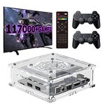 Super Console X PRO Plus, Retro Game Console 256GB Built-in 117,000+ Games, Video Game Console Systems with 2 Wireless Controllers, Compatible with PS1/PSP/MAME, for 4K TV HD/AV Outp