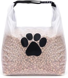 BELLE VOUS Large Pet Food Storage Bag - 40 Cup Dog Food Travel Bag for Kibble - Dog Food Container Bag for Camping & Dog Boarding - Keeps Food Fresh