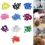 200pcs Pet Nail Caps Cat Dog Nail Caps Colorful Pet Cat Soft Paw Claws Nail Covers for Pet Dog Puppy Paws Cat Kitten Small Animal M