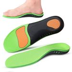 Orthotic Insoles, Cushioned Shoe Insoles with Orthotic Arch Support, Comfortable Shoe Boot Inserts Full-Length Orthotic Insoles for Men and Women with Plantar Fasciitis - 1 Pair