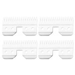 VRMETA 4 Pcs Fast Feed Ceramic Blades Fit Oster Fast Feed Clipper Oster A5 Fast Feed Ceramic Cutters Blade Fast Feed Replacement Blade Fit Wahl KM Series