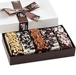 Barnetts Christmas Chocolate Gift Baskets, 5 Cookie Chocolates Box, Covered Cookies Barnetts Holiday Gifts Sets, Prime Gourmet Candy Basket, Family Food Delivery Ideas, For All Couples Families Adults Men Women Mom