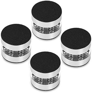 Nobsound 4PCS Silver Aluminum Spring Speakers Spikes Isolation Stand for HiFi Amplifier/Speaker/Turntable/Player