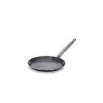 de Buyer Crepe Pan, Blue Steel, 6.5" Cooking Surface, 8-Inches Rim to Rim, Gray