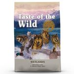 Taste of the Wild Dry Dog Food Wetlands Canine (Wild Fowl) 5.6-Kg, All Life Stages