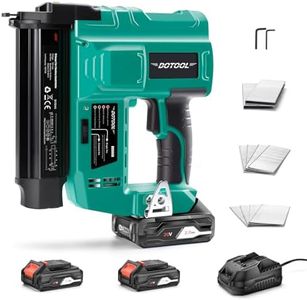DOTOOL 20V Cordless Brad Nailer Kit, 2 in 1 Electric Nail Gun with 1000pcs 18 GA Nails, Nail Gun Battery Powered for Home Improvement & Woodworking
