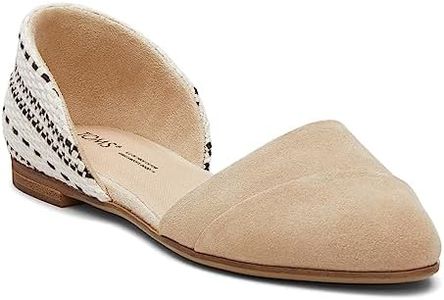 TOMS Women's Jutti Dorsay Ballet Flat, Oatmeal, 6 US