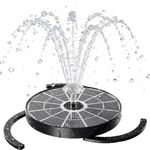AISITIN Solar Fountain 2025 Upgraded, 3.7W Solar Powered Fountain Pump for Outdoor with 4 Spray Effects, Solar Pond Pump Floating Fountain Pump for Garden,Bird Bath,Pond,Water Feature