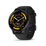 Garmin Venu 3 GPS 45mm Smartwatch, AMOLED Touchscreen, All-day Advanced Health & Fitness Features, Voice Functionality, Music Storage, Wellness Smartwatch with up to 14 days battery life, Black