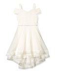 Speechless Girls' Off The Shoulder High Low Party Dress, Pale Blush, 14