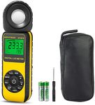 AP-881D Digital Light Meter LUX Meter Range Up to 400,000Lux,Handheld Digital Light Meter Ambient Temperature CE,ISO,ROHS,GMC Approved(Battery Included)