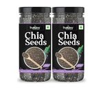 TruNutra_Chia Seeds-400gm Chia Seeds For Weight Management | Omega-3, Calcium & Zinc Rich | 100% Natural & Authentic Diet | Good For Health | Chia Seeds For Eating