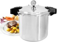 MegaChef 24 Quart Large Capacity Aluminum Stovetop Pressure Cooker/Canner for Induction and Gas Stove-Tops