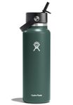 Hydro Flask 40 Oz Wide Flex Straw Cap Fir