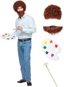 Spirit Halloween Adult Bob Ross Costume | Officially Licensed | Bob Ross Cosplay | Easy Halloween Costume