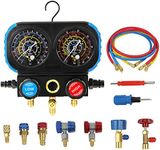 KAISAL 3 Way Manifold Gauge Set for