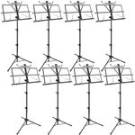 8 Pack Music Stand, 2 in 1 Dual-Use