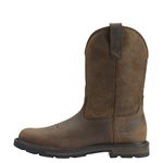 ARIAT Groundbreaker Round Toe Men’s Safety, Wide Calf, Work Boots, Brown, 11 UK