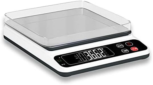 Scale Jazz Kitchen Scale for Cooking, Baking, Meal Prep, Dieting & Weight Loss Digital Ounces, Grams, Milliliters, 6.6 lbs / 3 kg, Backlit Display, Battery Included (White)