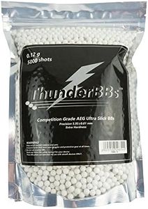 ThunderBBs TBB0.12 Airsoft BBS 0.12G, White or Brown or Yellow, 5000 Rounds/Bag