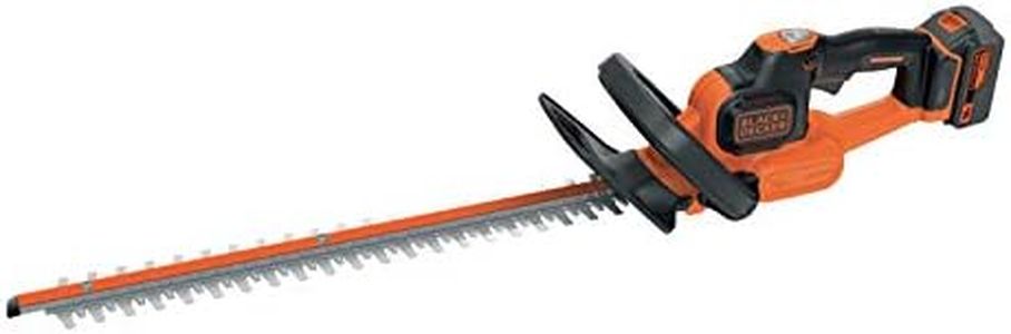 BLACK+DECKER Tagliasiepi a Batteria Litio, Lunghezza lama 50 cm, Impugnatura Ergonomica 18 V 4.0 Ah. GTC18504PC-QW